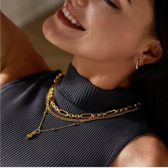 GOLD 18k Gold Plated Chain Necklace - Picture 3 of 4